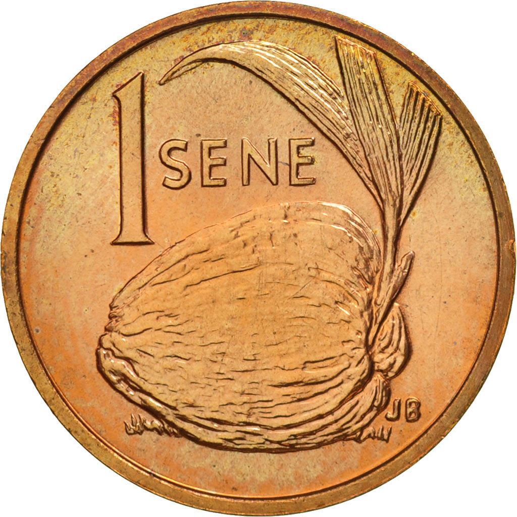 Samoa | Moneda de 1 Sene | Malietoa Tanumafili II | Coco | Km:12 | 1974 - 1996