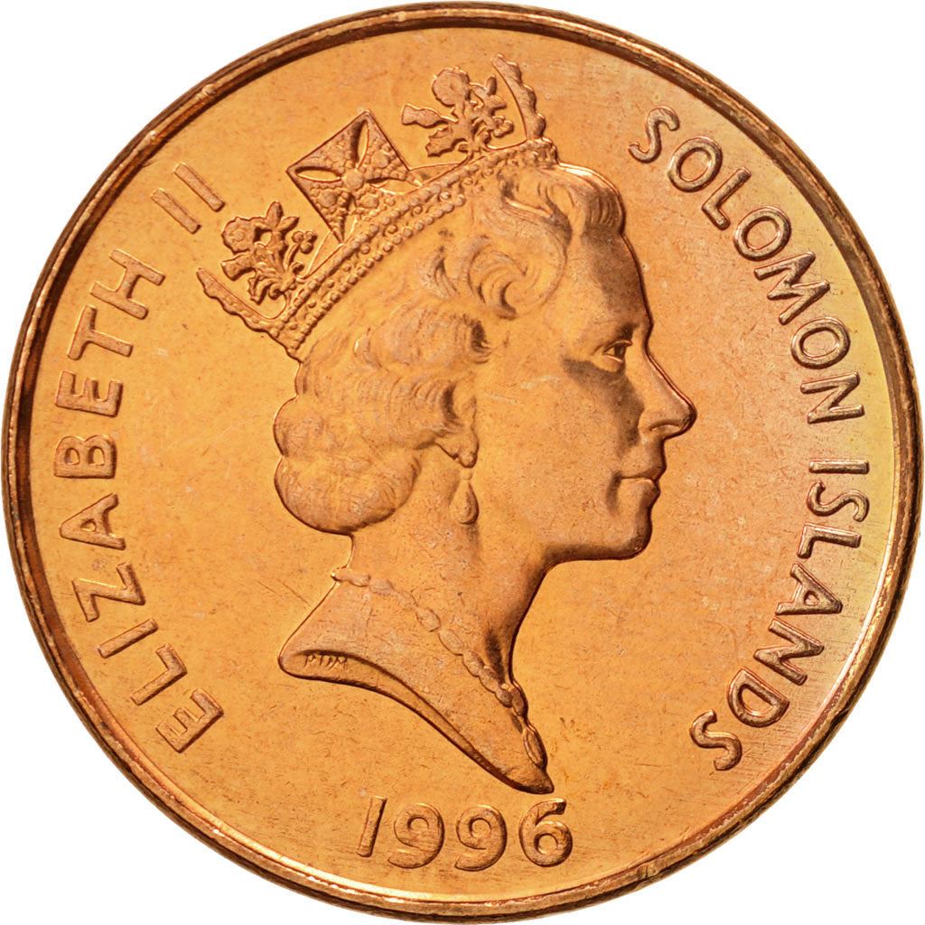 Solomon Islands | 2 Cents Coin | Elizabeth II | Eagle Spirit | Km:25 | 1987 - 2006