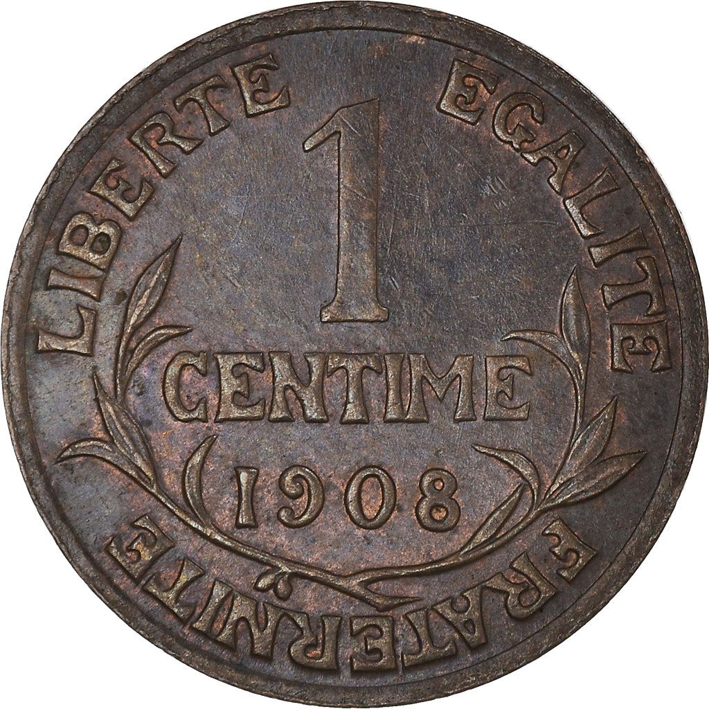 French 1 Centime Coin | Third Republic | KM840 | France | 1898 - 1920