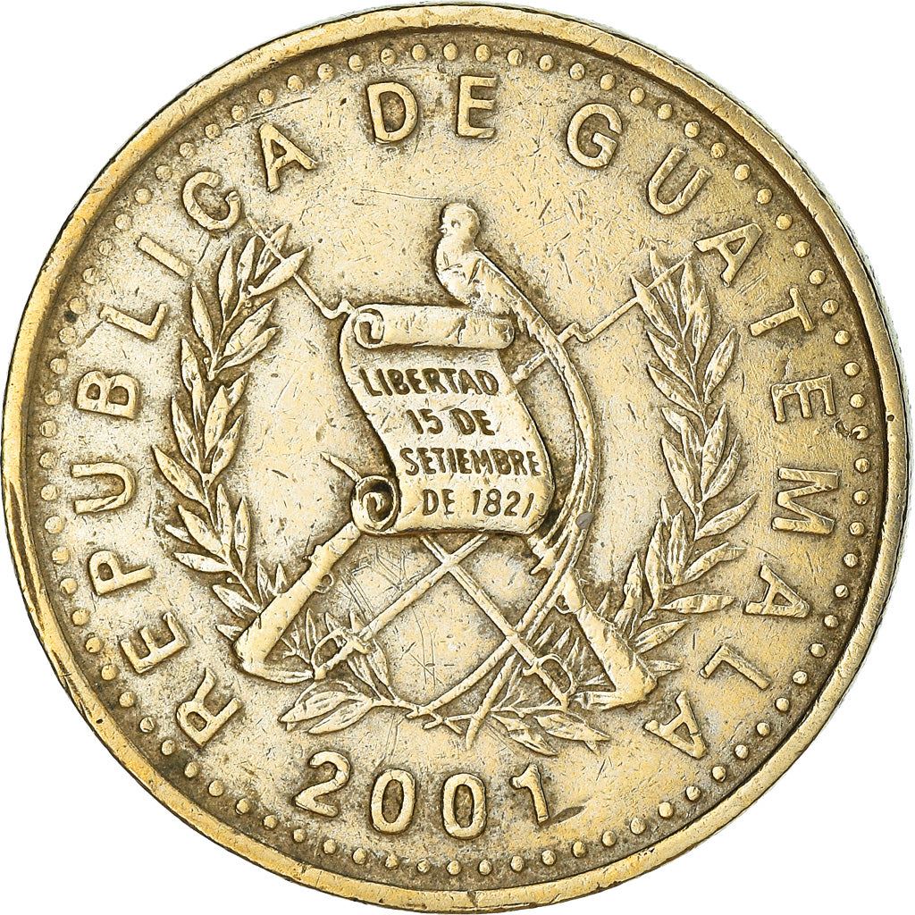 Guatemala | 50 Centavos Coin | Orchid | Km:283 | 1998 - 2007