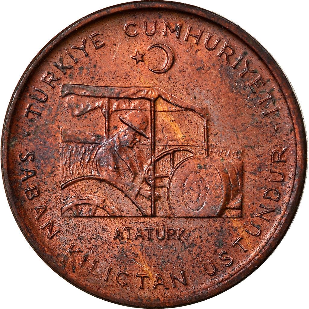 Turkey Coin Turkish 10 Kurus | FAO | President Mustafa Kemal Ataturk | KM898 | 1971 - 1974