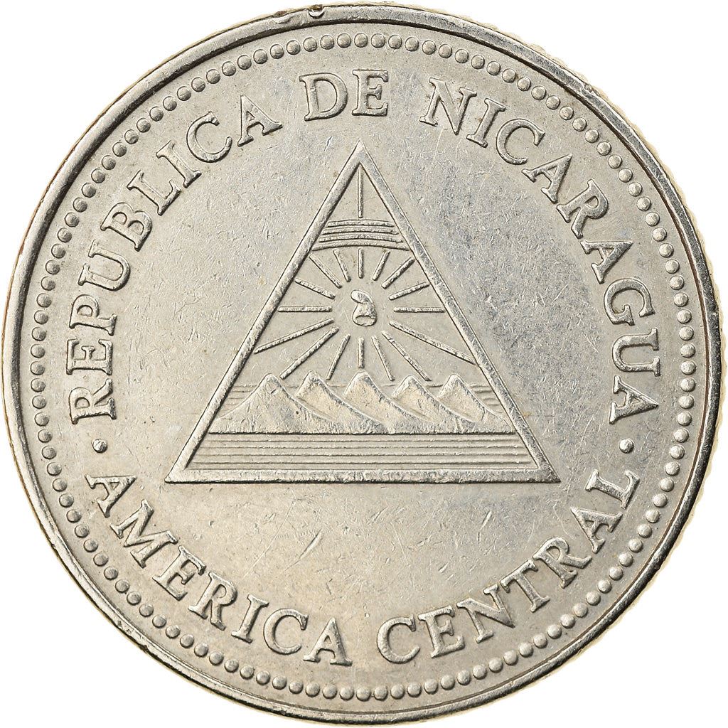 Nicaragua 5 Cordobas Coin | KM90 | 1997 - 2000