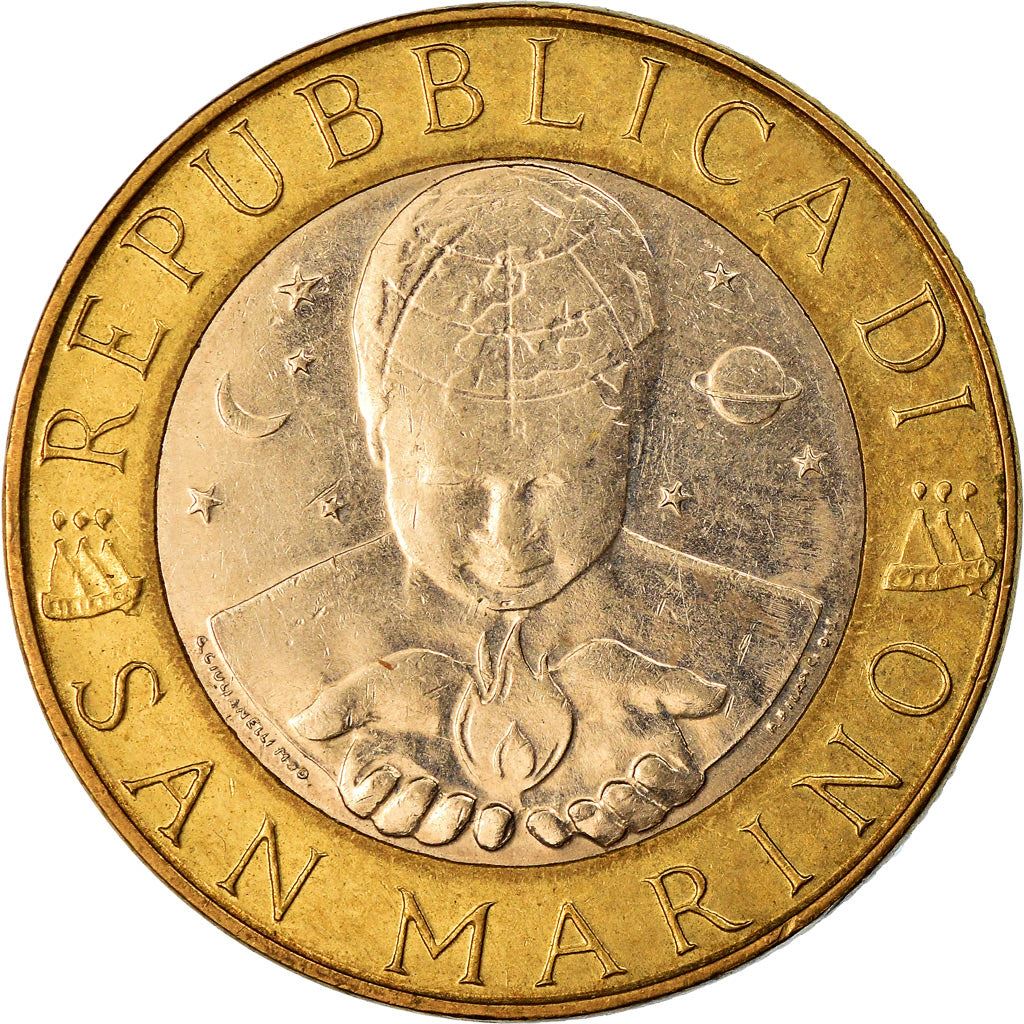 San Marino | 1000 Lire Coin | Geology | Km:384 | 1998