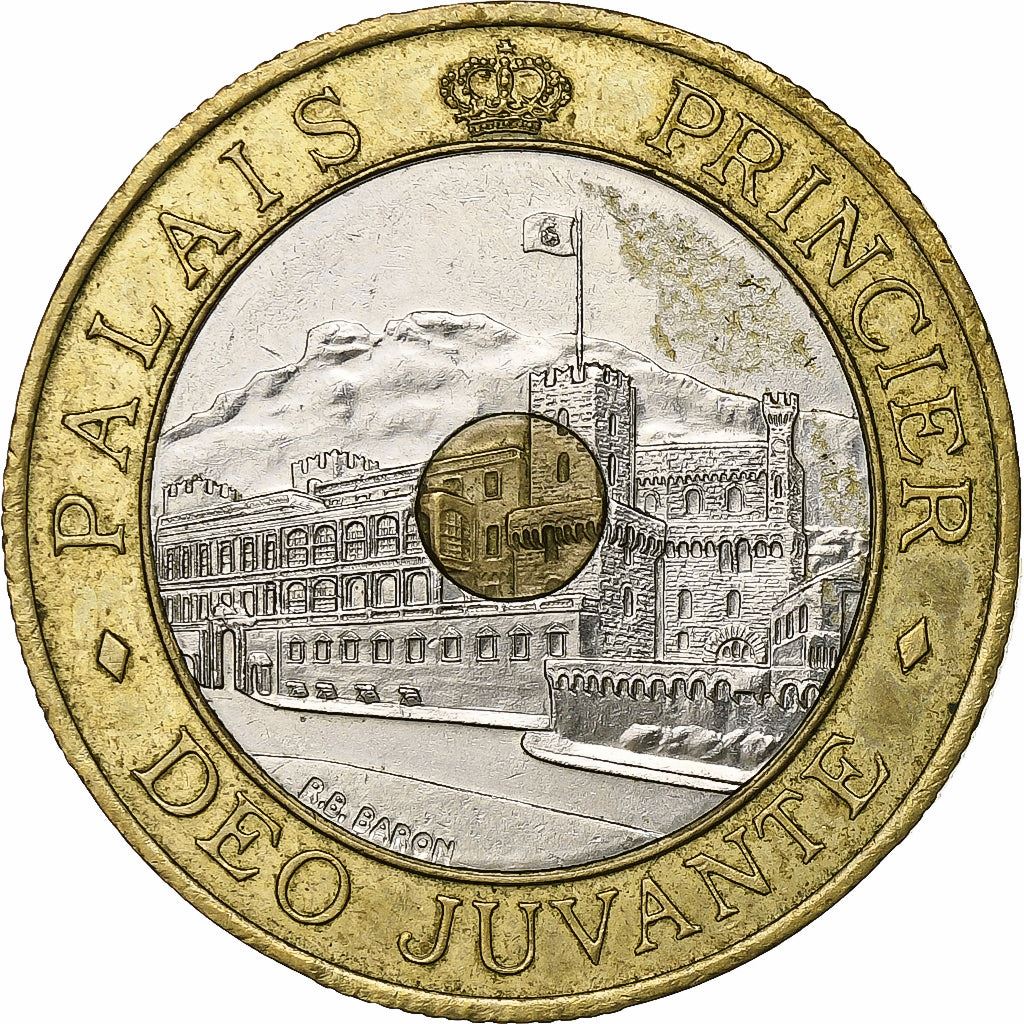 Monaco | 20 Francs Coin | Trimetallic | Palace | KM:165 | 1992-1997