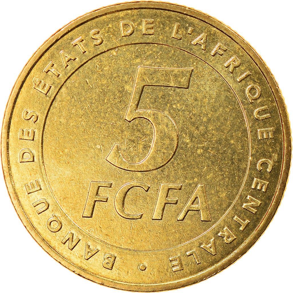 Central African States | 5 Francs Cfa Coin | Plants | Km:18 | 2006