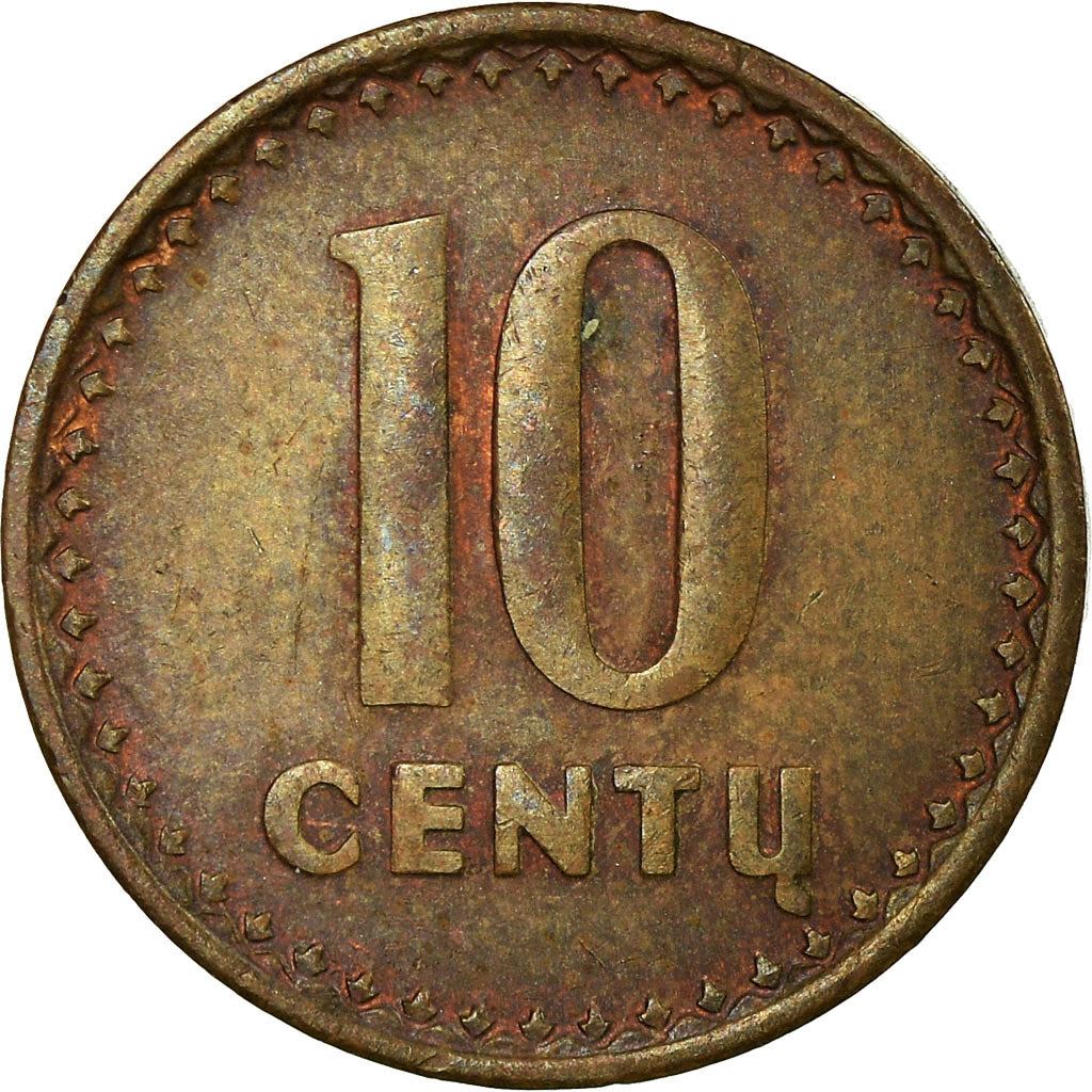 Lithuania | 10 Centų Coin | Bronze | Horse or equine | KM:88 | 1991