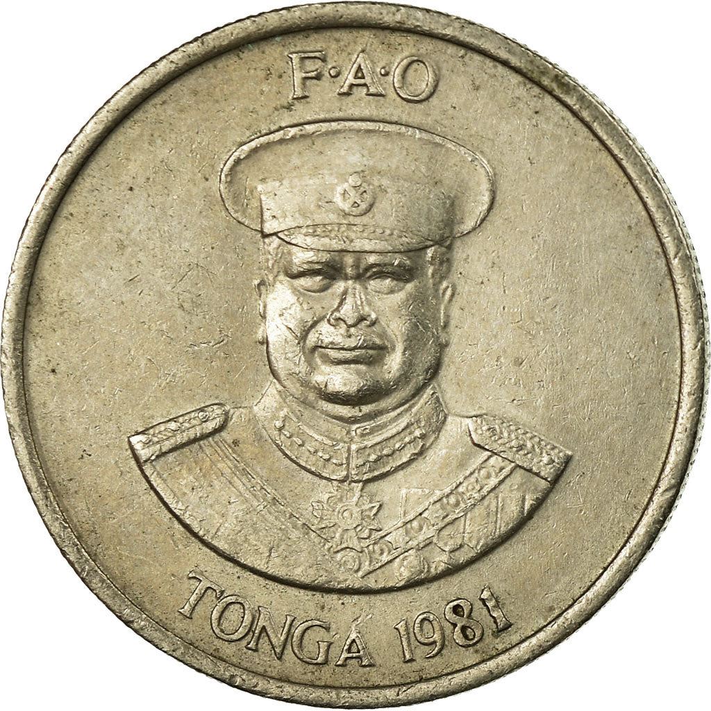 Tonga | 10 Seniti Coin | King Tupou IV | Banana | FAO | Km:69 | 1981 - 1996