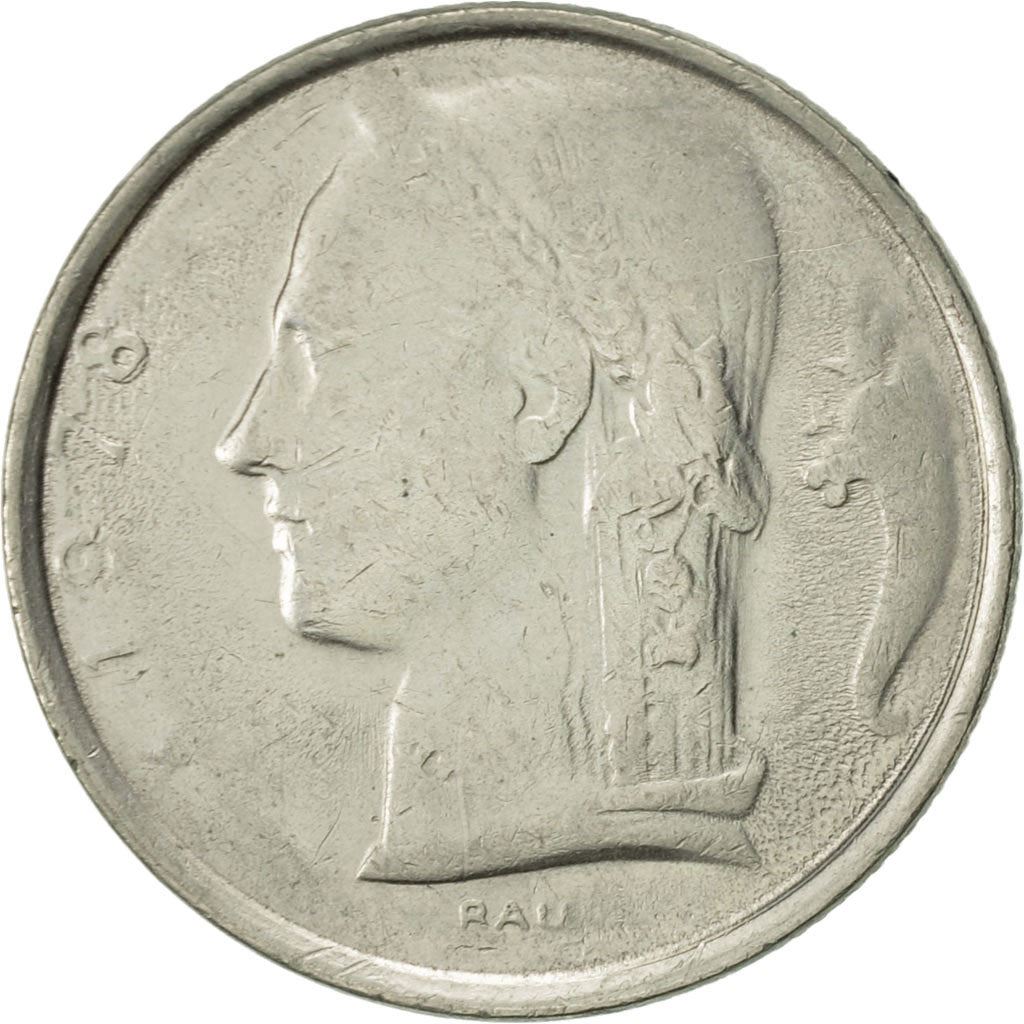 Belgian Coin 5 Francs - Baudouin I Belgique | Cornucopia | Oak | KM134 | 1948 - 1981