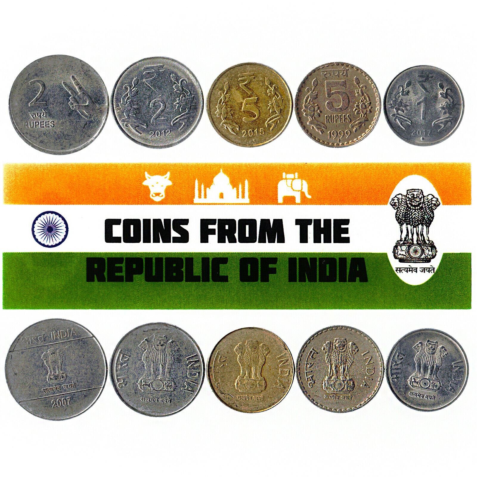 5 Mixed Coins From India | Paisa - Rupee | 1957 - 2018