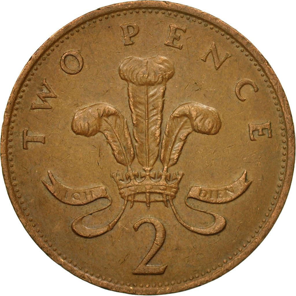 United Kingdom | 2 Pence Coin | Elizabeth II | Km:936 | 1985 - 1992