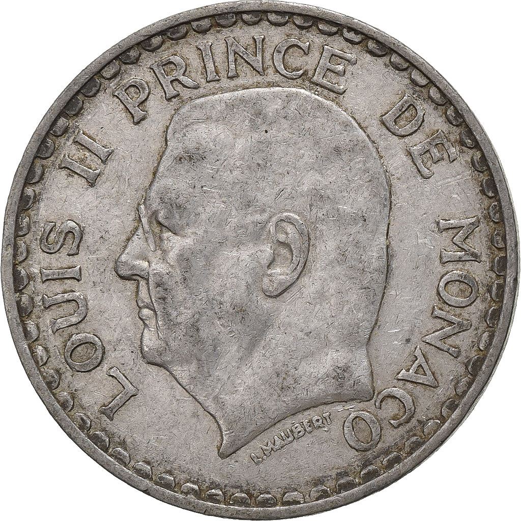 Monaco | 5 Francs Coin | Louis II | Km:122 | 1945