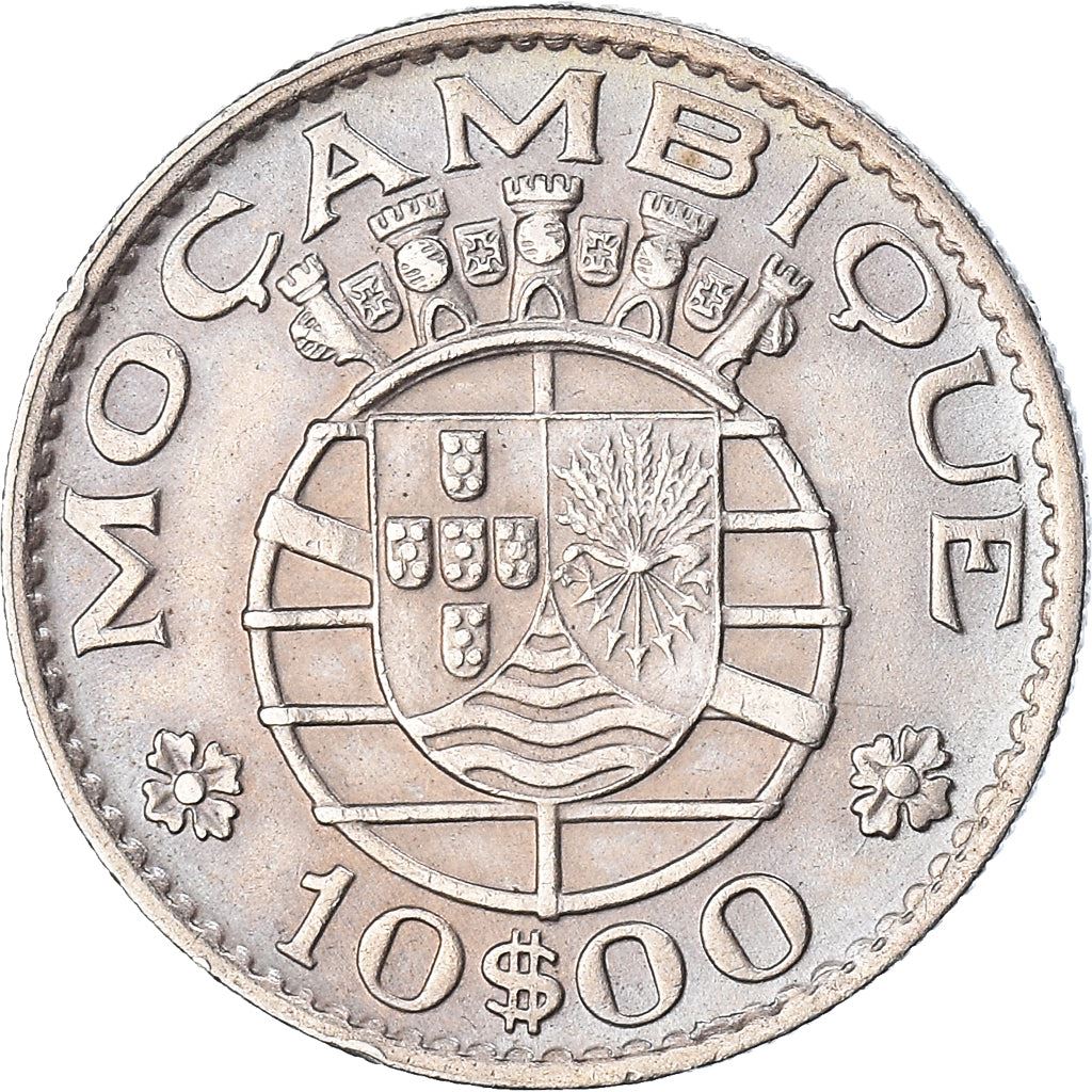 Mozambique 10 Escudos Coin | Military Order Of Christ | KM79b | 1968 - 1974