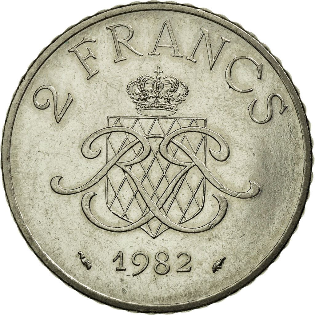 Monaco | 2 Francs Coin | Rainier III | Km:157 | 1979 - 1982