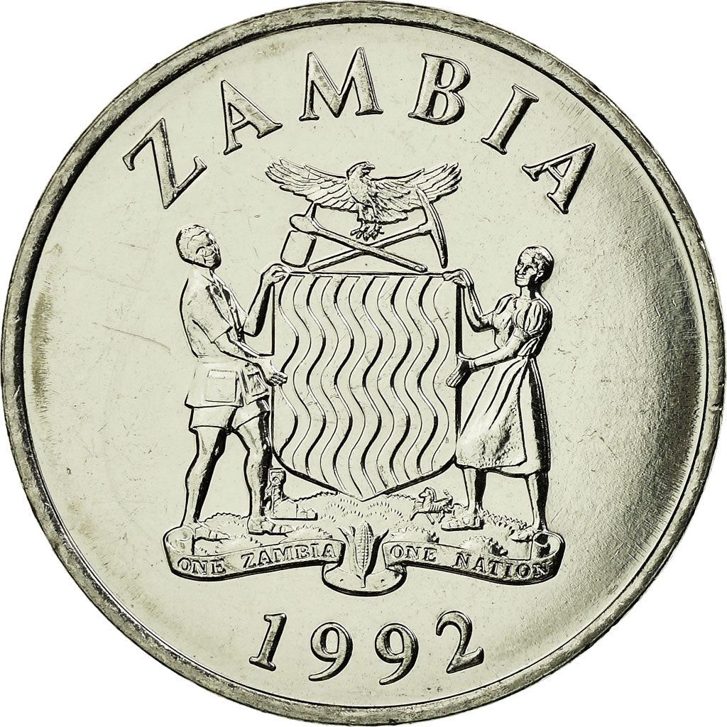 Zambia | 50 Ngwee Coin | Kafue Lechwe | Km:30 | 1992