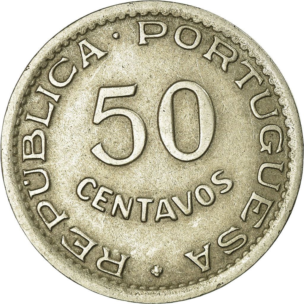 Mozambique 50 Centavos Coin | Military Order Of Christ | KM76 | 1950 - 1951