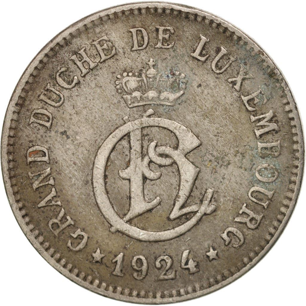 Luxembourg | 10 Centimes Coin | Copper-Nickel | Km:34 | 1924