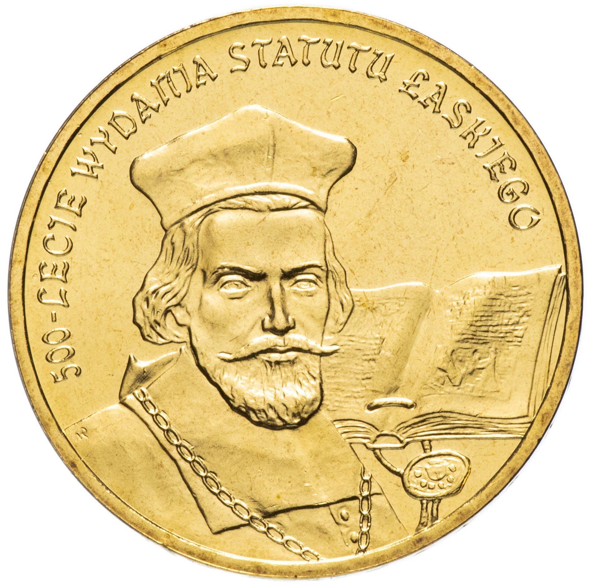 Poland | 2 Zlotys Coin | Jan Łaski's Statute | Y:574 | 2006