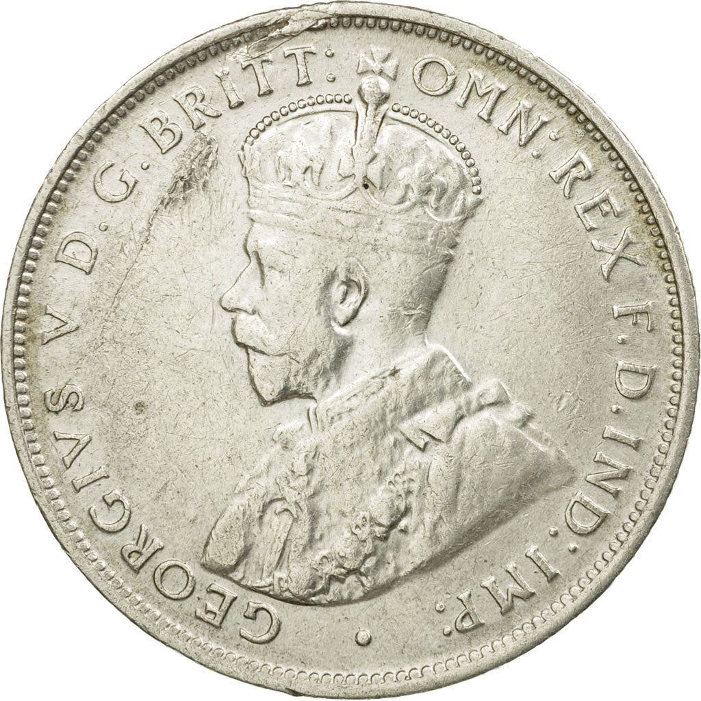 British West Africa | 2 Shillings Coin | Palm Tree | George V | Km:13 | 1913 - 1920