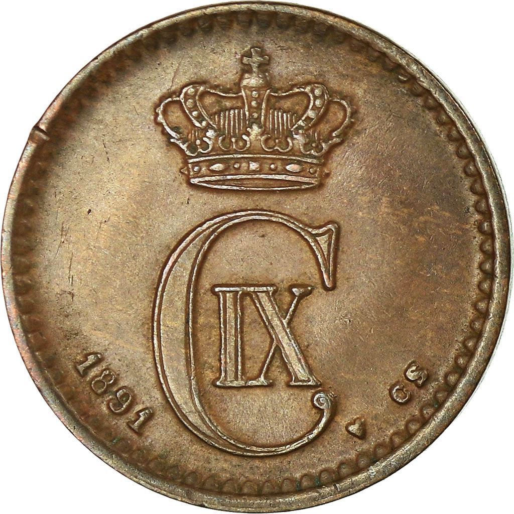 Denmark | 1 Ore Coin | Monogram | Km:792.1 | 1874 - 1904
