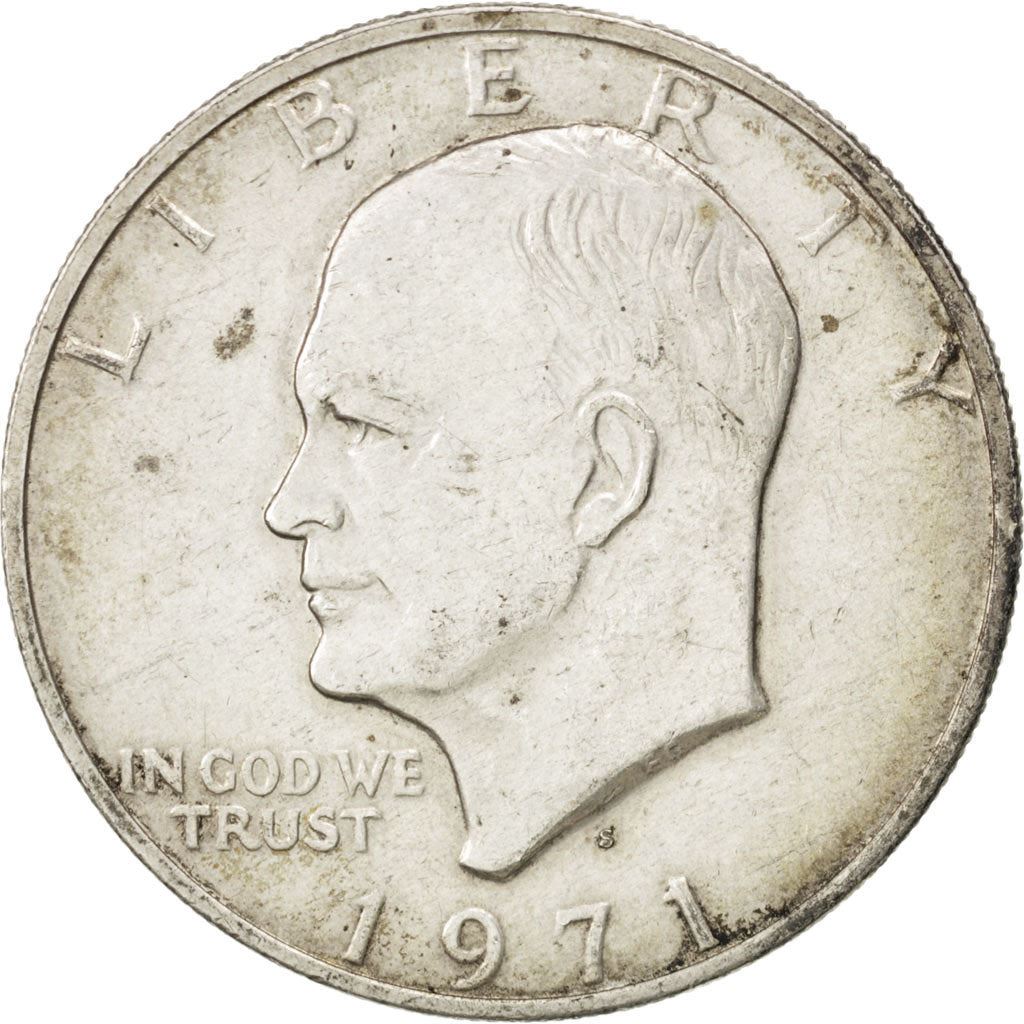 United States | 1 Dollar Coin | Apollo 11 Insignia | Copper-nickel clad copper | KM:203 | 1971-1978