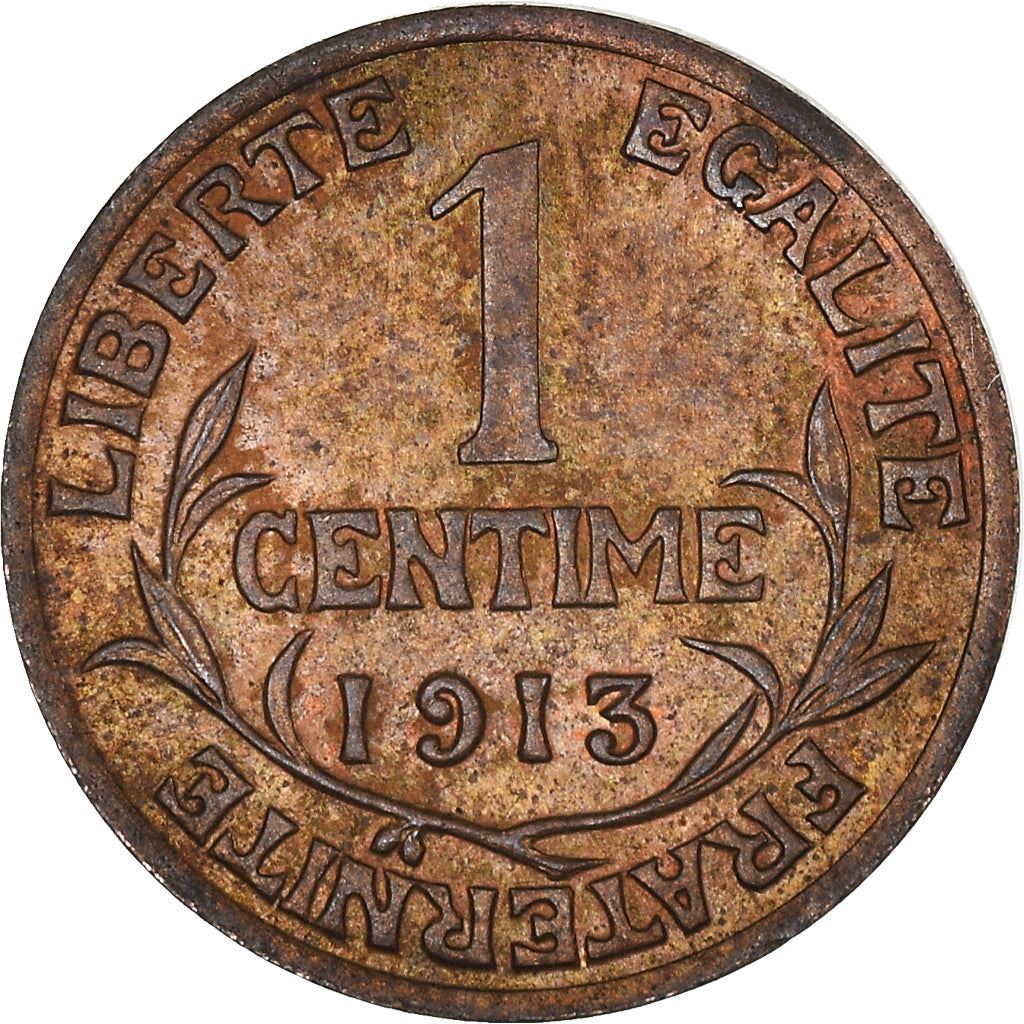 French 1 Centime Coin | Third Republic | KM840 | France | 1898 - 1920