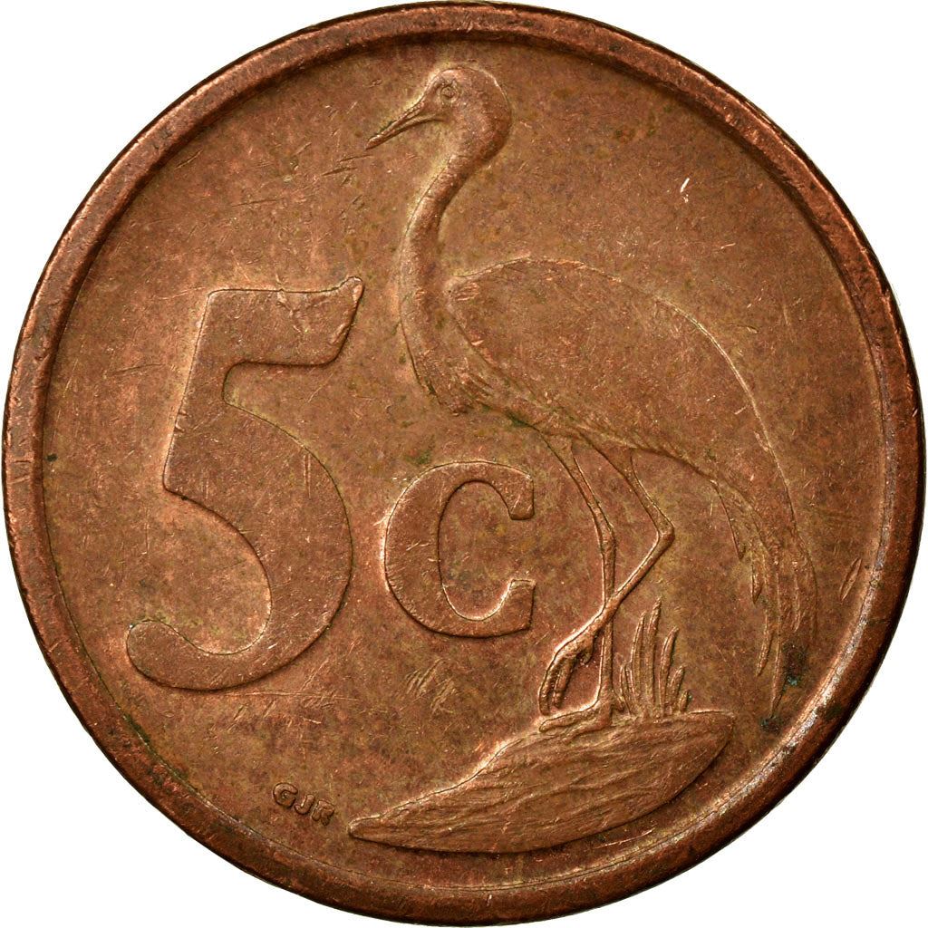 South Africa 5 Cents Afrikaans Legend - Suid-Afrika Coin KM340 2007