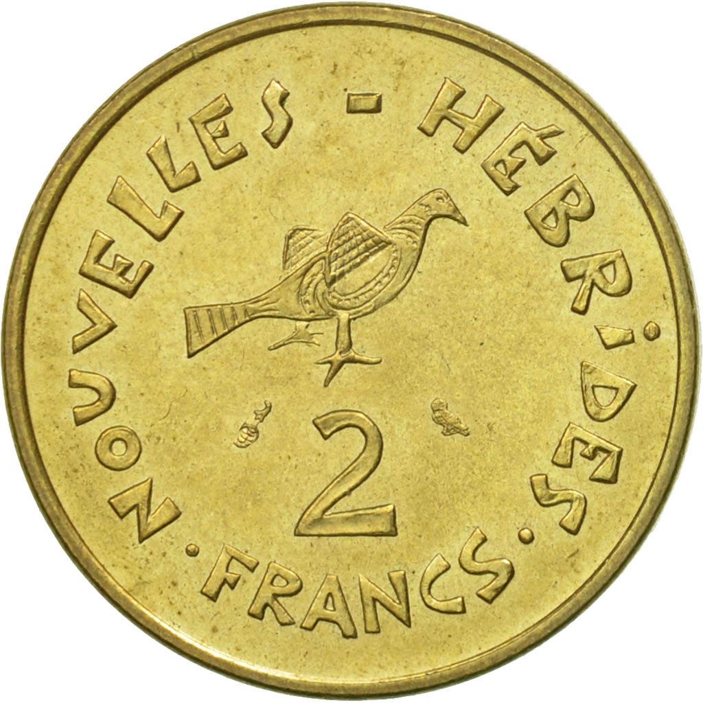 New Hebrides | 2 Francs Coin | Marianne | Frigate Bird | Km:5.1 | 1970