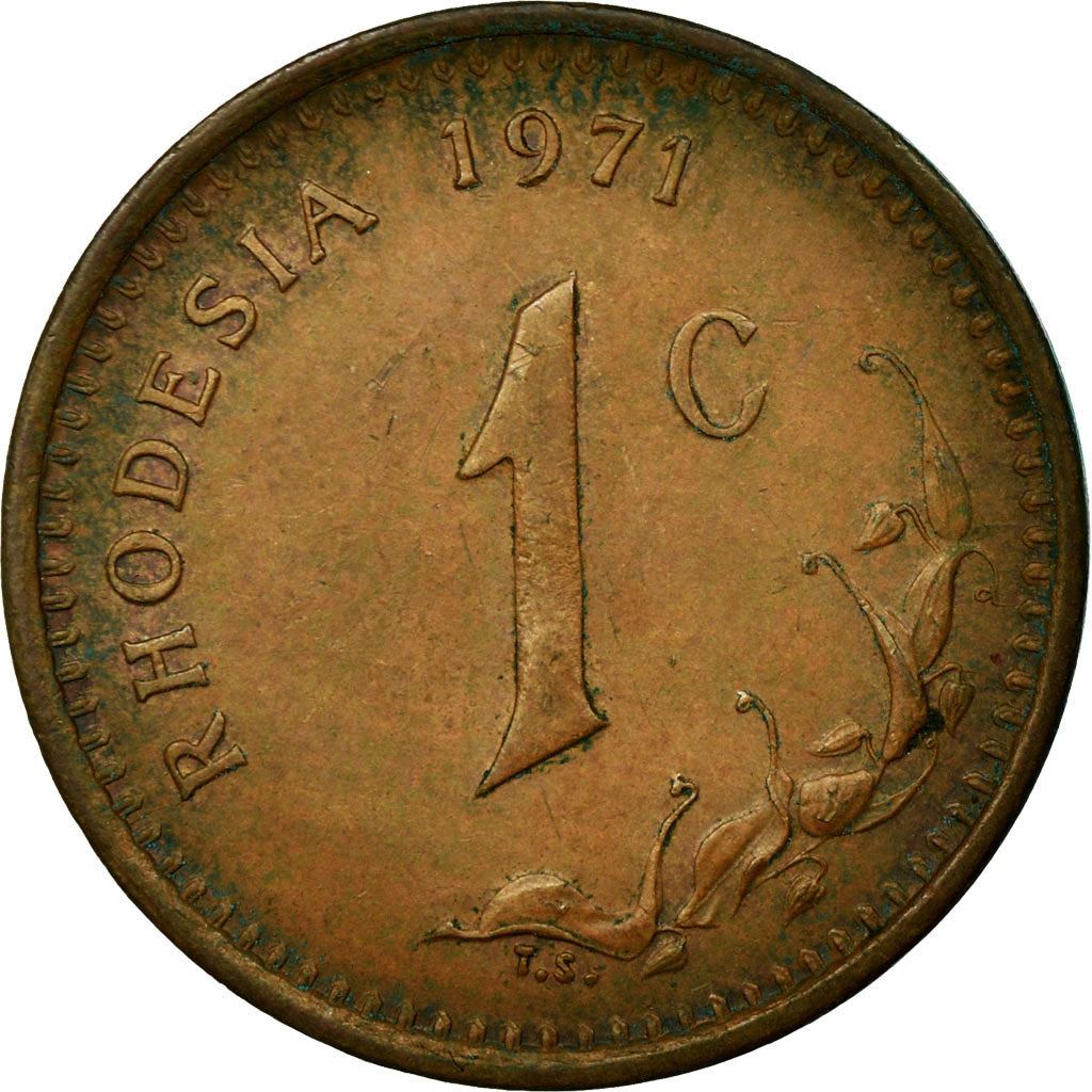 Rhodesia | 1 Cent Coin | Antelopes | Km:10 | 1970 - 1977