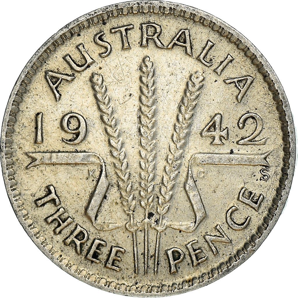 Australia | 3 Pence Coin | Wheat | KM:37 | 1938 - 1944