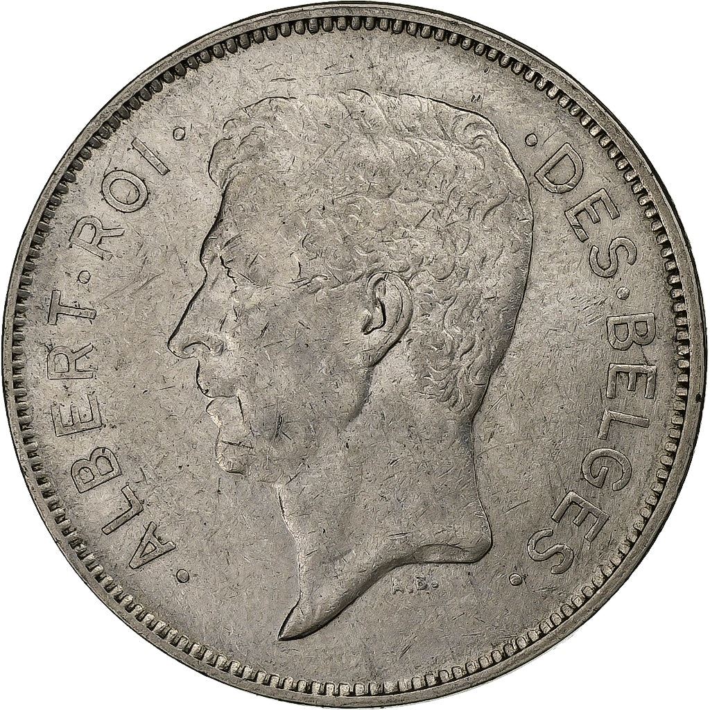 Belgium | 4 Belga / 20 Francs Coin | King Albert I | Km:101 | 1931 - 1932