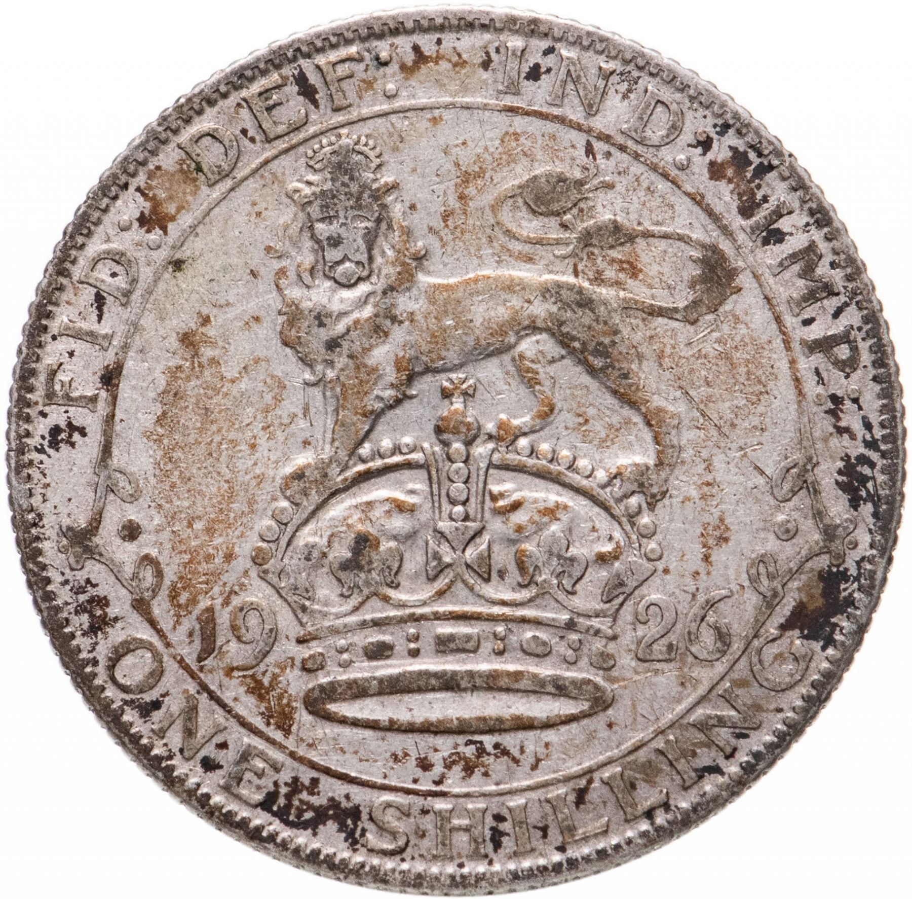 United Kingdom | 1 Shilling Coin | George V | KM:829 | 1926 - 1927
