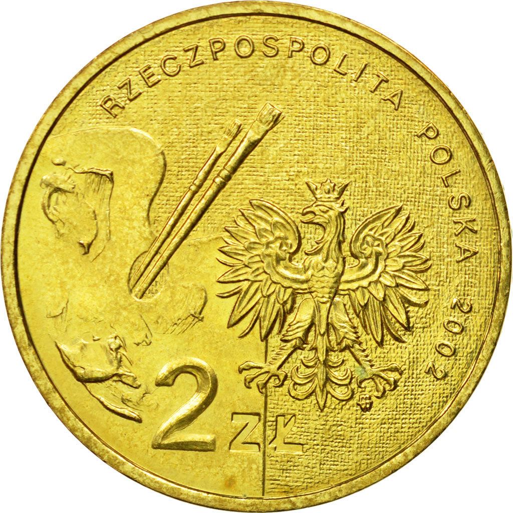 Poland | 2 Zlotys Coin | Jan Matejko | Y:444 | 2002