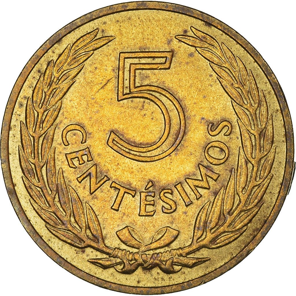Uruguay 5 Centesimos Coin | Jose Gervasio Artigas | KM38 | 1960