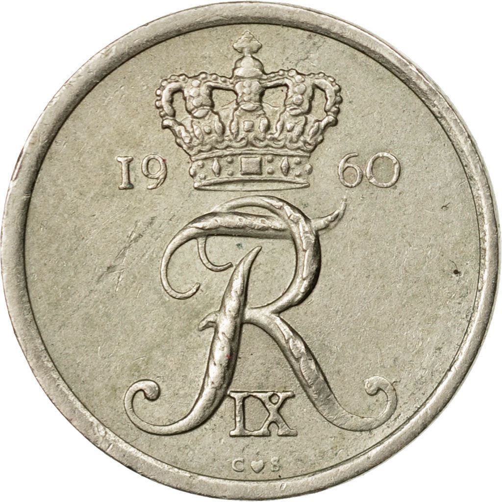 Denmark | 10 Ore Coin | Monogram | Km:841 | 1948 - 1960