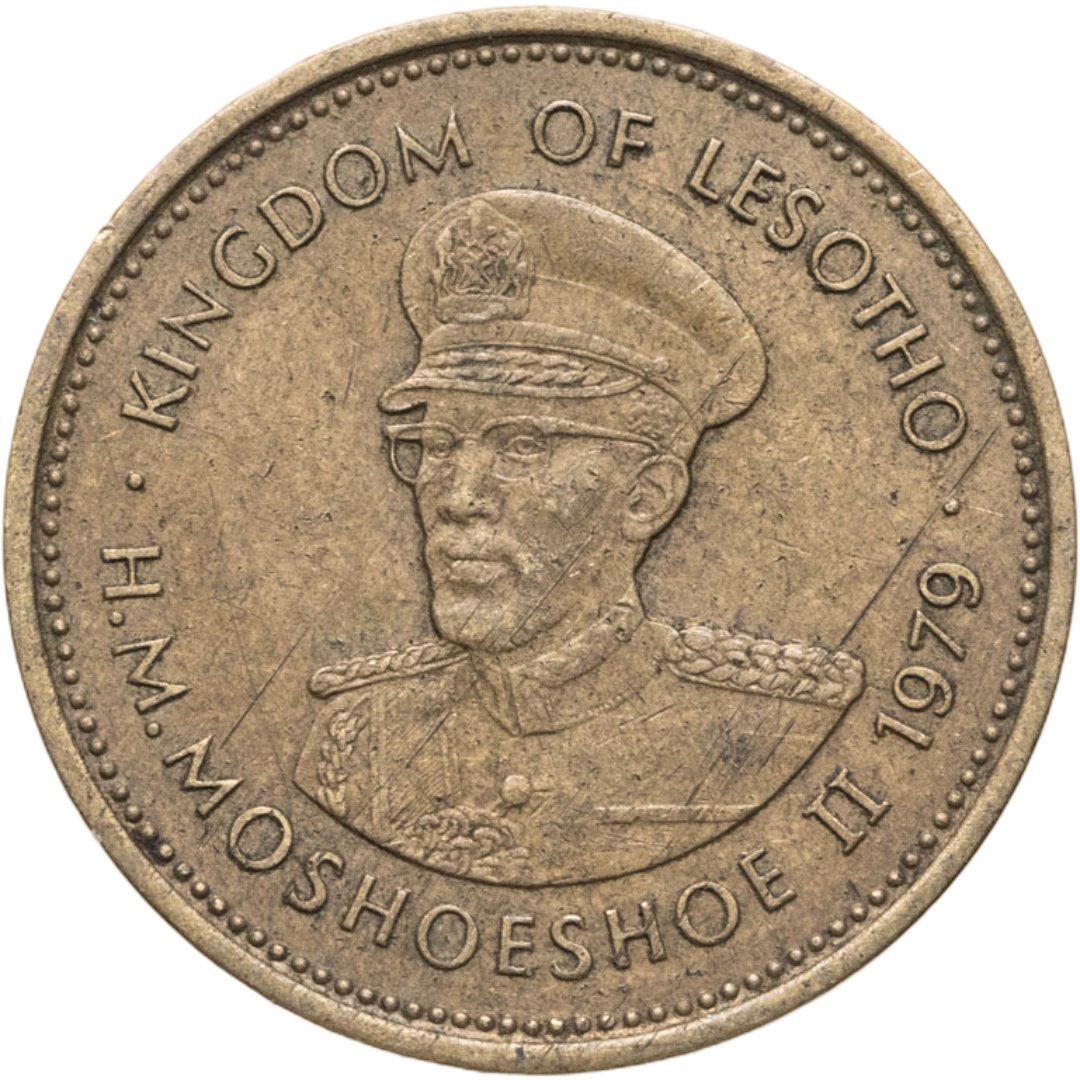 Lesotho | 2 Lisente Coin | Bull | Km:17 | 1979 - 1989