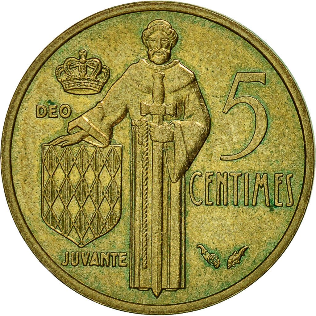 Monaco | 5 Centimes Coin | Rainier III | Km:156 | 1976 - 1995