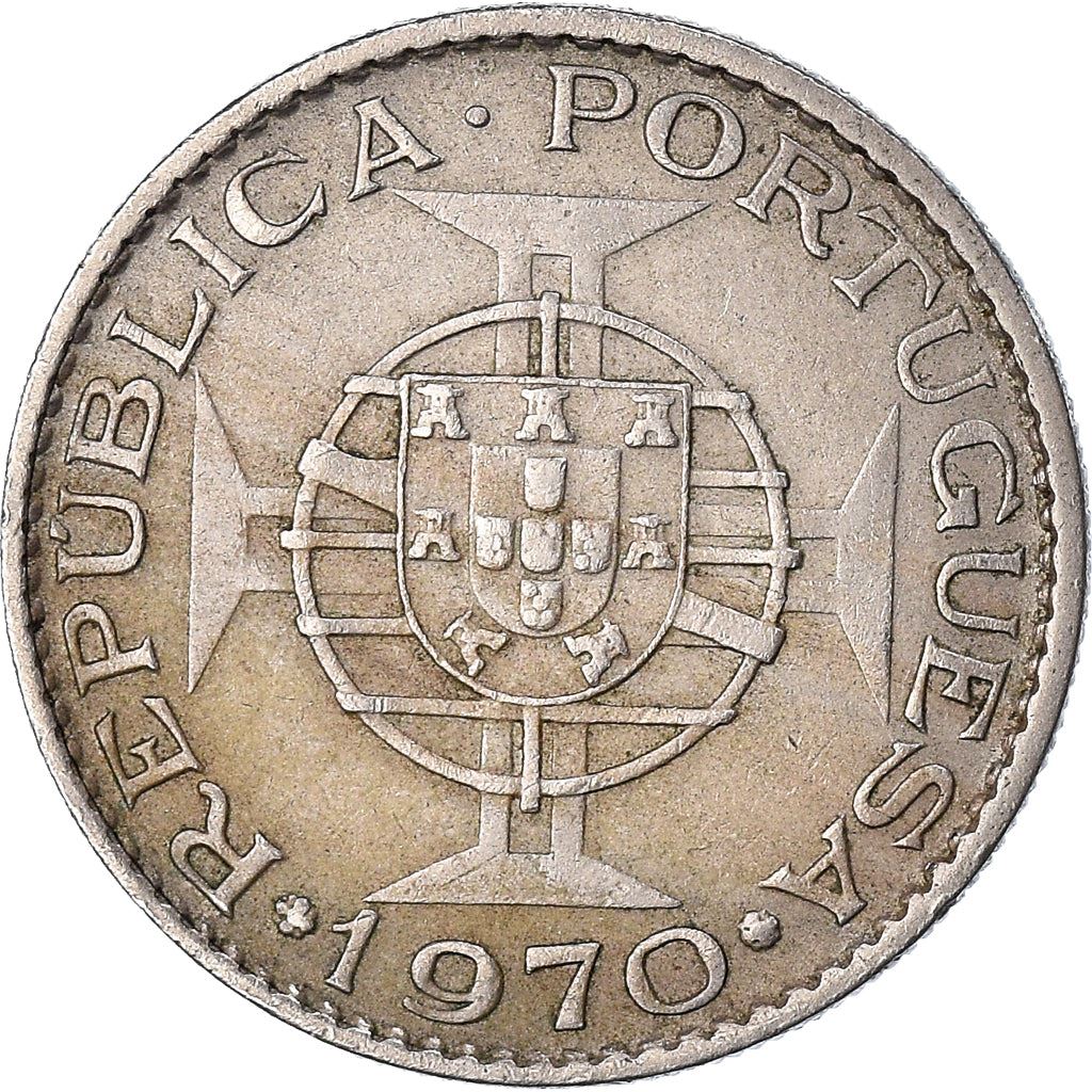 Mozambique 10 Escudos Coin | Military Order Of Christ | KM79b | 1968 - 1974