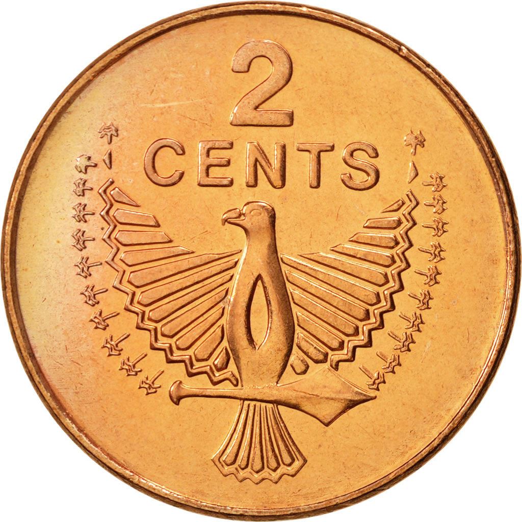 Solomon Islands | 2 Cents Coin | Elizabeth II | Eagle Spirit | Km:25 | 1987 - 2006