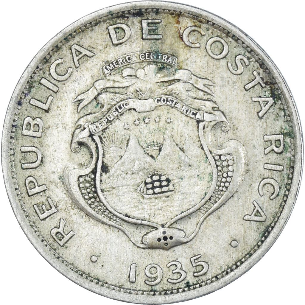 Costa Rica | 25 Centimos Coin | Coat of arms | KM:171 | 1935