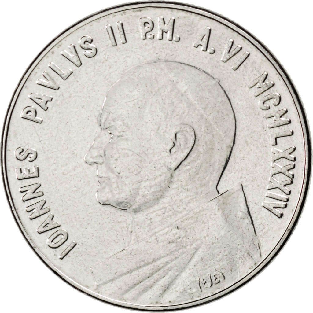 Vatican City | 50 Lire Coin | Doves | Km:179 | 1984