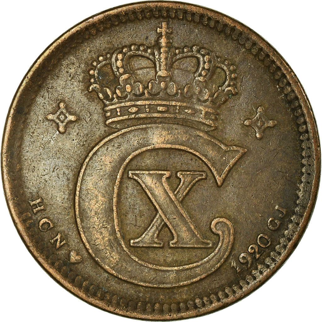 Denmark | 5 Ore Coin | Monogram | Km:814 | 1913 - 1923