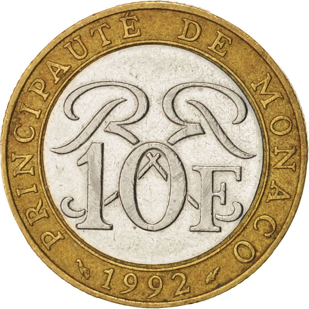 Monaco | 10 Francs Coin | Rainier III | Km:163 | 1989 - 2000