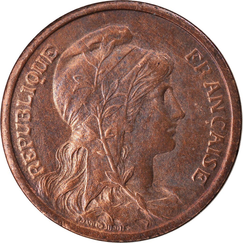 French 1 Centime Coin | Third Republic | KM840 | France | 1898 - 1920