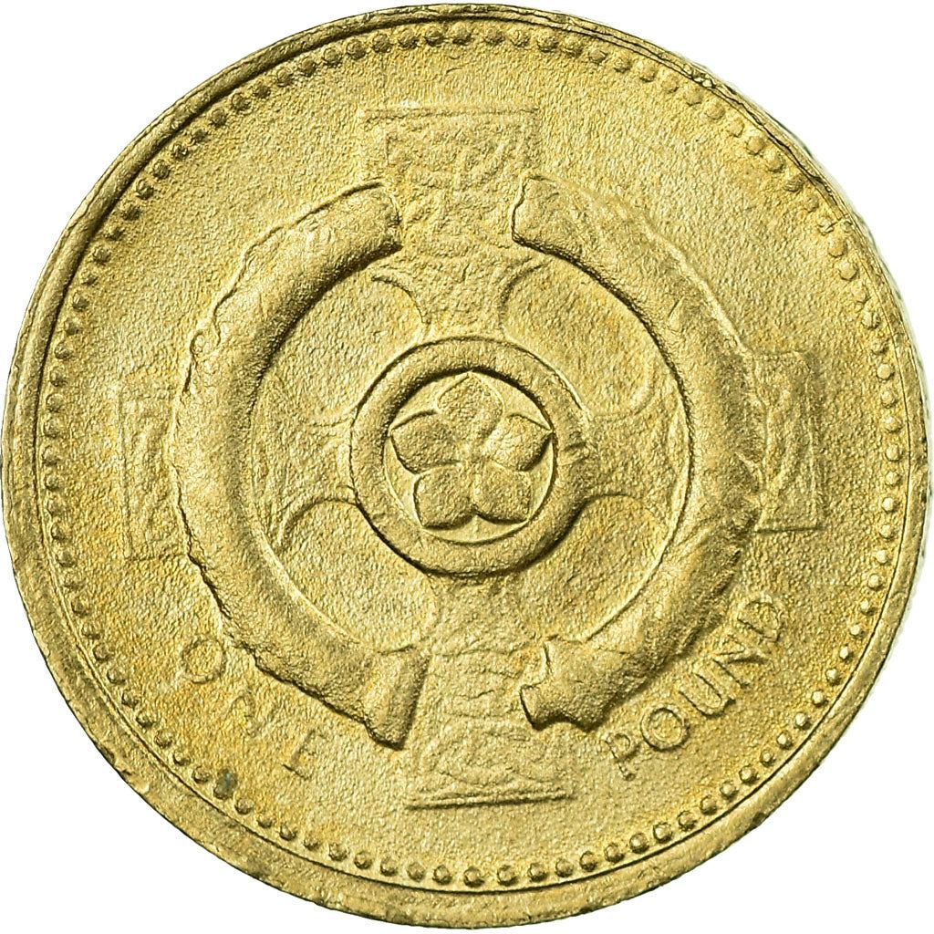 United Kingdom | 1 Pound Coin | Celtic Cross | Km:1013 | 2001
