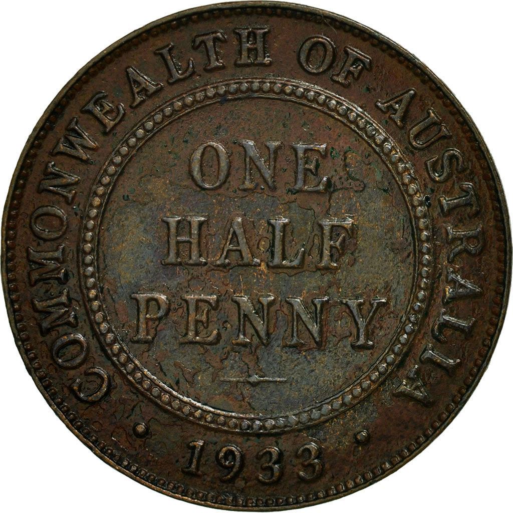 Australia | 1/2 Penny Coin | George V | Km:22 | 1911 - 1936