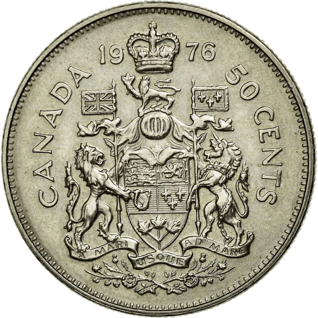 Canada | 50 Cents Coin | Nickel | 2nd portrait, Nickel | KM:75 | 1968-1989