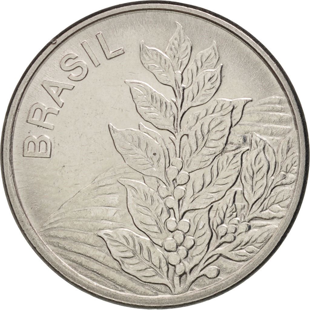 Brazil | 5 Cruzeiros Coin | Coffee plant | Km:591 | 1980 - 1984