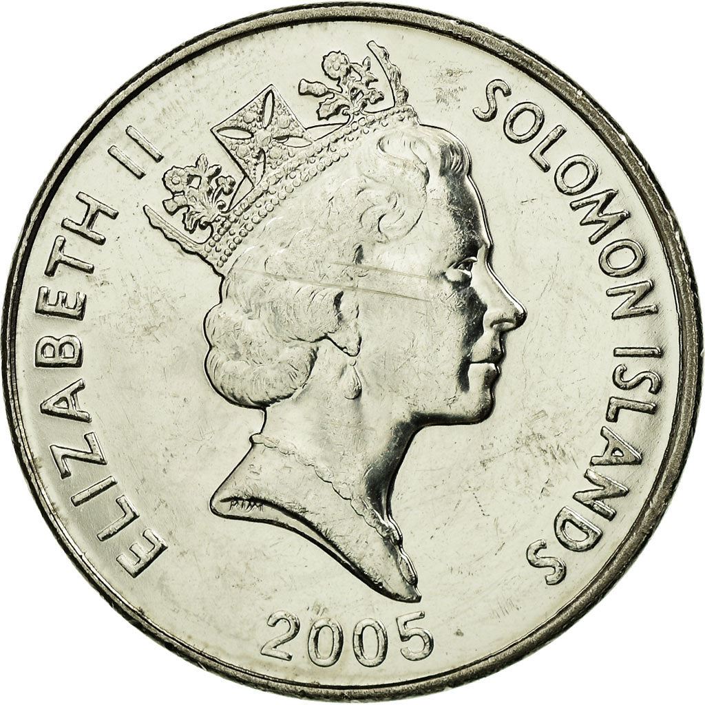Solomon Islands | 20 Cents Coin | Elizabeth II | Malaita Pendant | Km:28 | 1987 - 2010