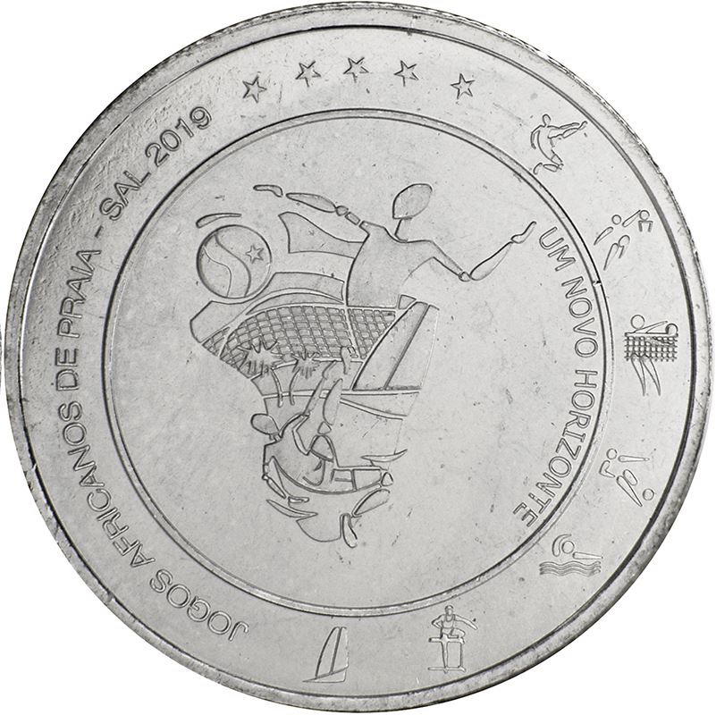 Cape Verde | 200 Escudos Coin | African Beach Games | Swimmer | 2019