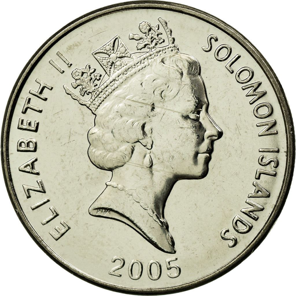 Solomon Islands | 20 Cents Coin | Elizabeth II | Malaita Pendant | Km:28 | 1987 - 2010